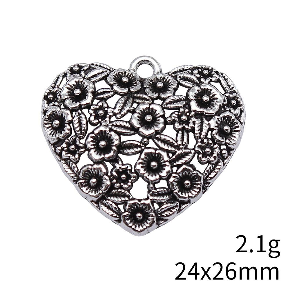 Back To School Charms Bulk Peach Heart Love Charms Pendant Women's Clothing Pendant
