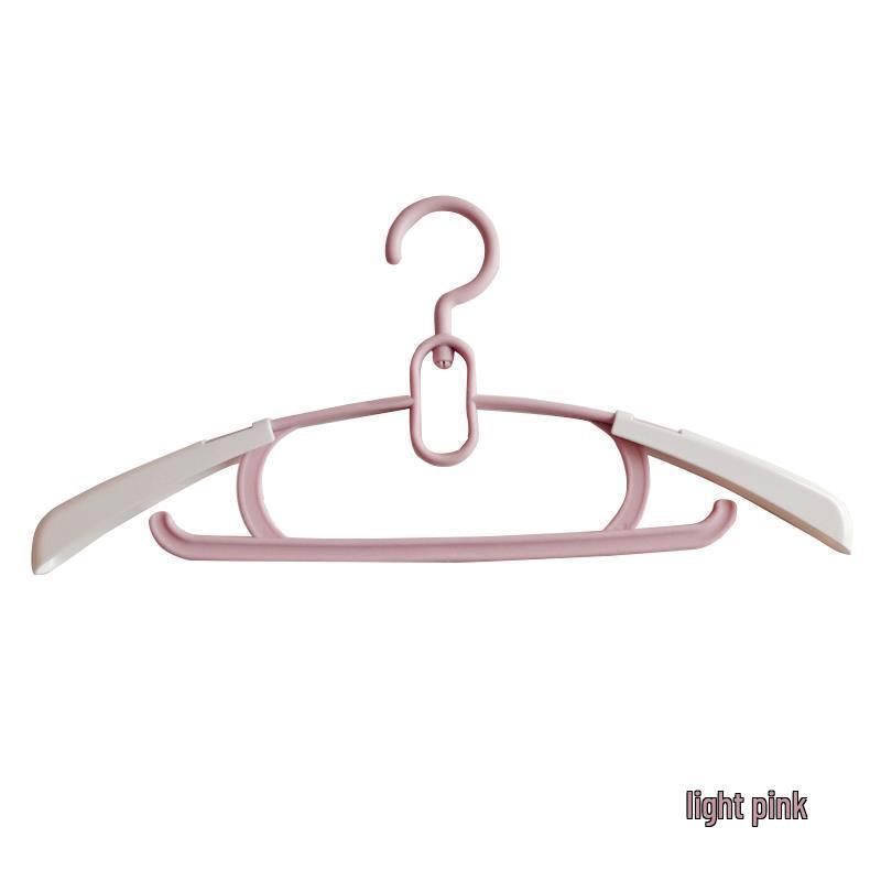 Children s Plastic Retractable Clothes Hanger for Home or Store Use светло-розовый