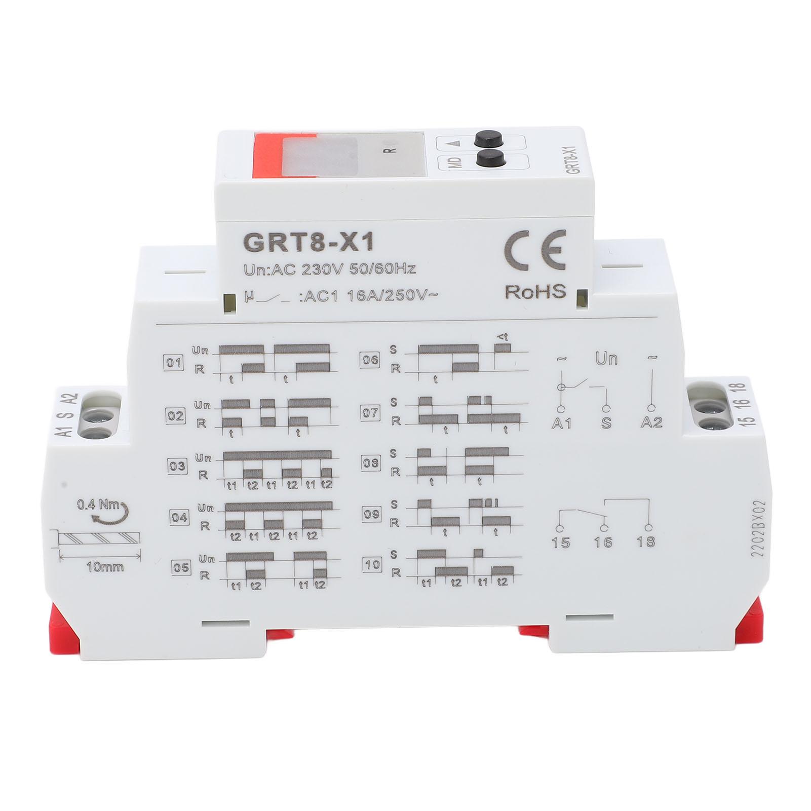 

Digital Display Time Relay Digital Display Flame Retardant Delay Time Relay with Red Indicator AC 23