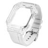 Sports Bracelet For Apple Watch Band 44mm 45mm Mod Kit Rubber Luxury Transparent Silicone Case for Iwatch Series 8 7 6 SE 5 4