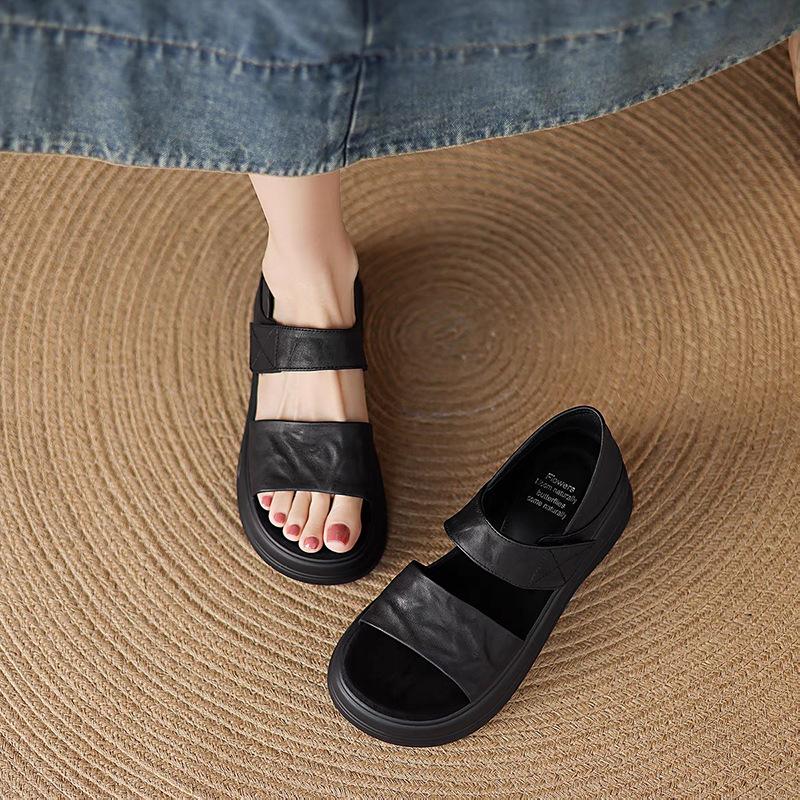 Velcro sandals women's summer new comfortable platform beach shoes lightweight versatile sandals