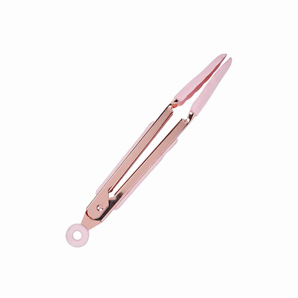 1ks Nerezové BBQ kleště Nepřilnavé kleště na maso s otvorem pro zavěšení(Růžový)