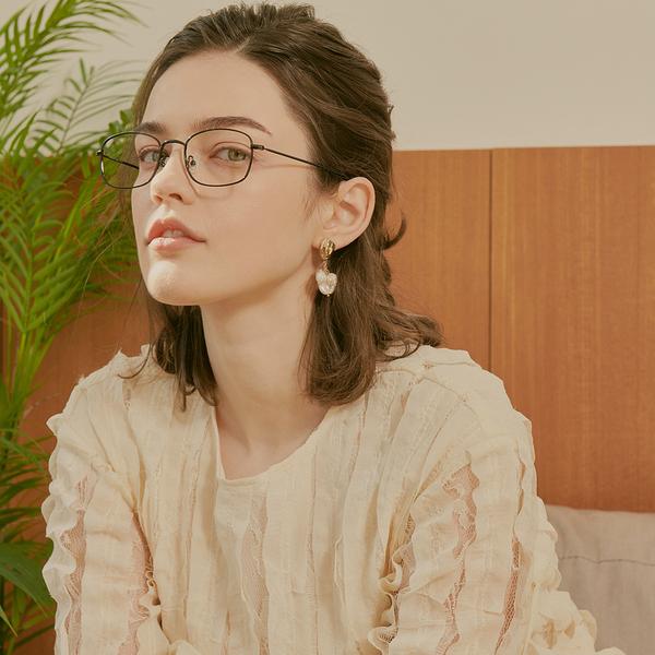 

Женская квадратная металлическая оправа для очков W10 Columbia, чёрная, W10-7000005713