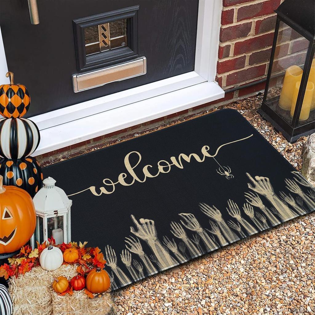 Halloween Carpet, Autumn Door Mat, Indoor and Outdoor Welcome Mat, Home Decoration, Kitchen, Bedroom Carpet