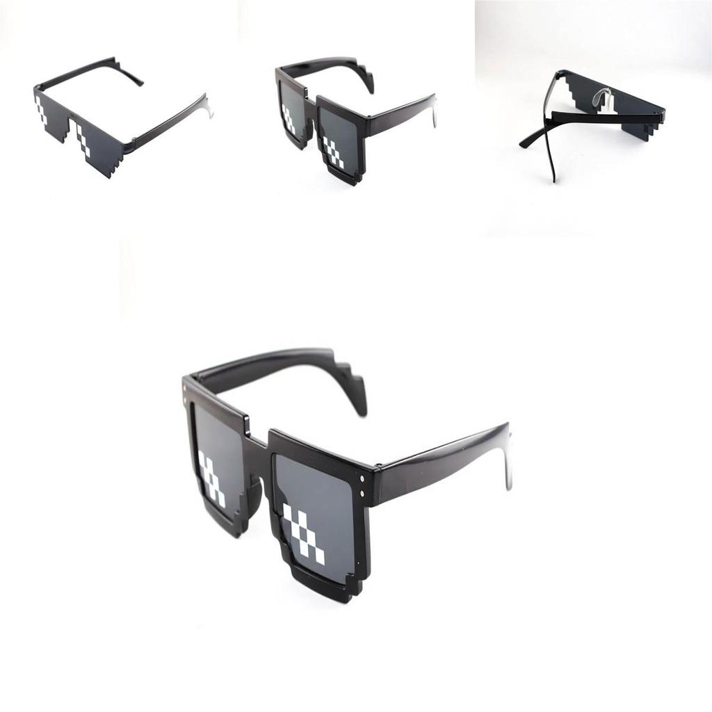 Occhiali da Vista Pixel Mosaico Vintage con Design Unico a Quadri per Stile Unisex