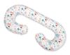 Pregnancy pillow type C removable cover pillow for pregnant women, for breastfeeding - blue teddy bears