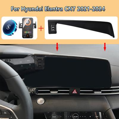 Car Phone Screen Holder For Hyundai Elantra CN7 2021 2022 2023 2024 Magnetic Wireless Charging Car Phone For MagSafe Fixed Mount