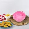 Non-stick Air Fryer Silicone Pot Reusable Airfryer Silicone Tray Baking Basket Rectangular Air Fryer Liner Food Safe Kitchen Too