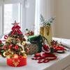 Mini Xmas Tree PVC Artificial Desktop Decorative Small Xmas Tree with Star Tree Topper for Holiday Home Decor
