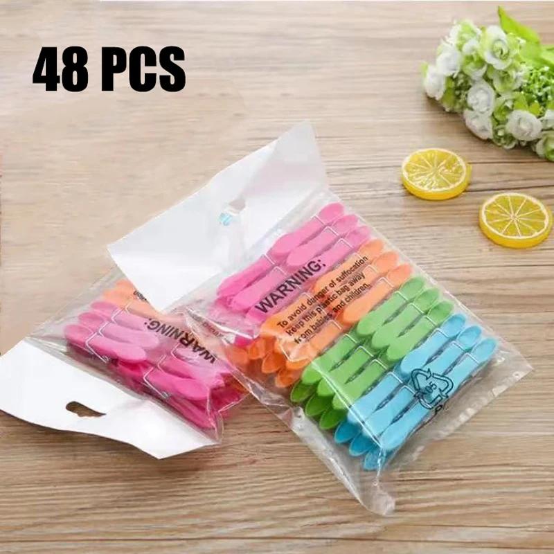 24Pcs High Quality Laundry Clothespins for Towels Socks Clips for Bed Sheet Hangers Racks Clip Clothes Pin Kitchen Home Supplies