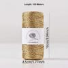 DIY Handgemacht Glitzer Gold Silber Schnur Faden Stricken Häkeln Handgewebter Draht Nähzubehör