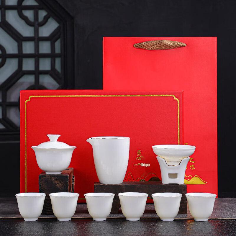 Dehua White Porcelain Automatic Water Supply Gongfu Tea Set