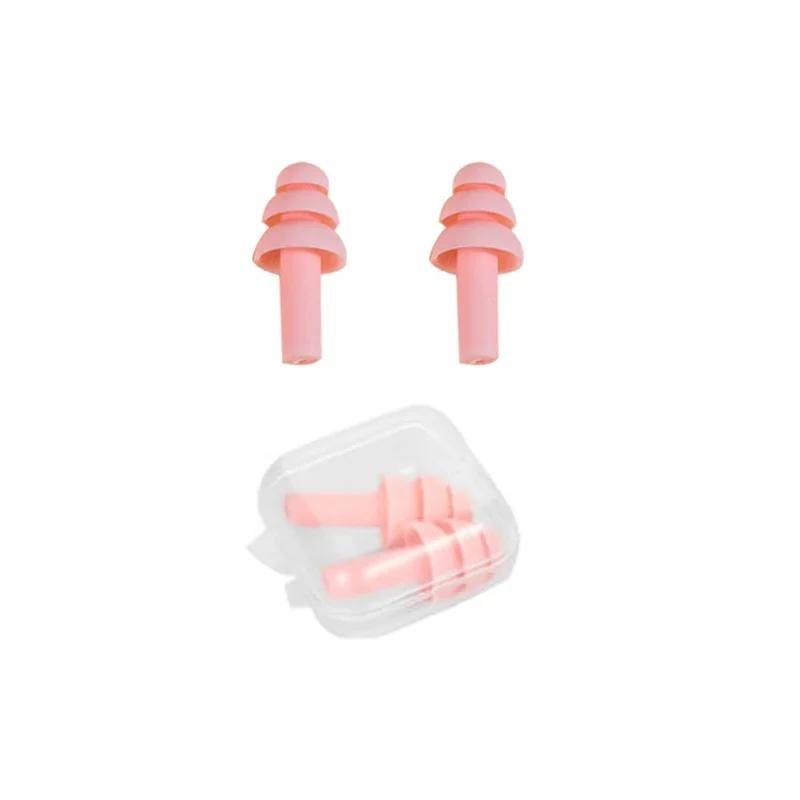 5/2/1Pairs Soft Silicone Earplugs Comfort Noise Reduct Earplugs Protective Sleep Reusable Waterproof Swimming Ear Plug With Box