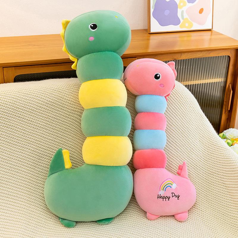 Long-neck Dinosaur Plush Toy - Cute Caterpillar Doll, Children's Hugging Pillow, Sleeping Companion, Gift