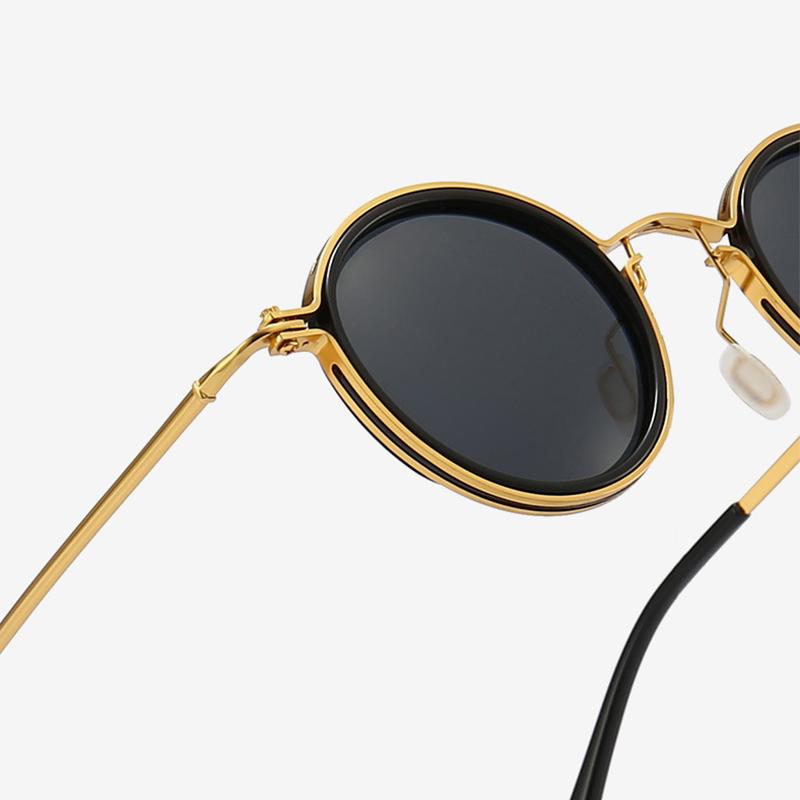 Latest Classic Vintage Sunglasses Men Round Vintage Retro UV400 Sun Eyeglasses High Quality Alloy Glasses Driving Fishing Sunglass