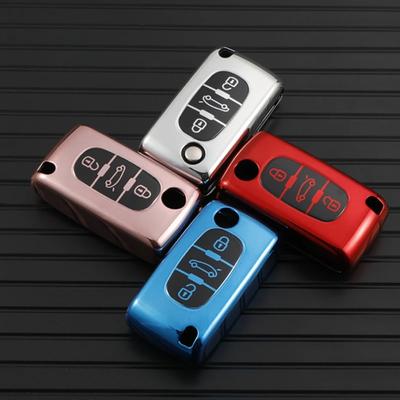 Pro Peugeot 107 207 307 308 407 607 206 4007 3008 5008 pro Citroen C2 C3 C4 C5 C6 C8 2/3 Tlačítka TPU Kryt na dálkový klíč od auta