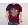 Splatter Basketball T Shirt Christmas Gift Birthday Top Trendy Inspirational Clothes