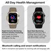 New Men's BT Call Smart Watch LED Flashlight Outdoor Sports Fitness Tracking Smartwatch Wristwatch Health Monitoring Watch