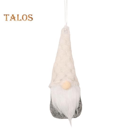 Christmas Hanging Gnome Decorations Plush Gnome Ornaments Handmade Faceless Dwarf Figurine for Tree Wall Fireplace Window Decor
