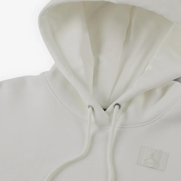 Jordan Flight Fleece Logo Patch Hooded Sweatshirt Women Sweatshirt Sail FV7051-133