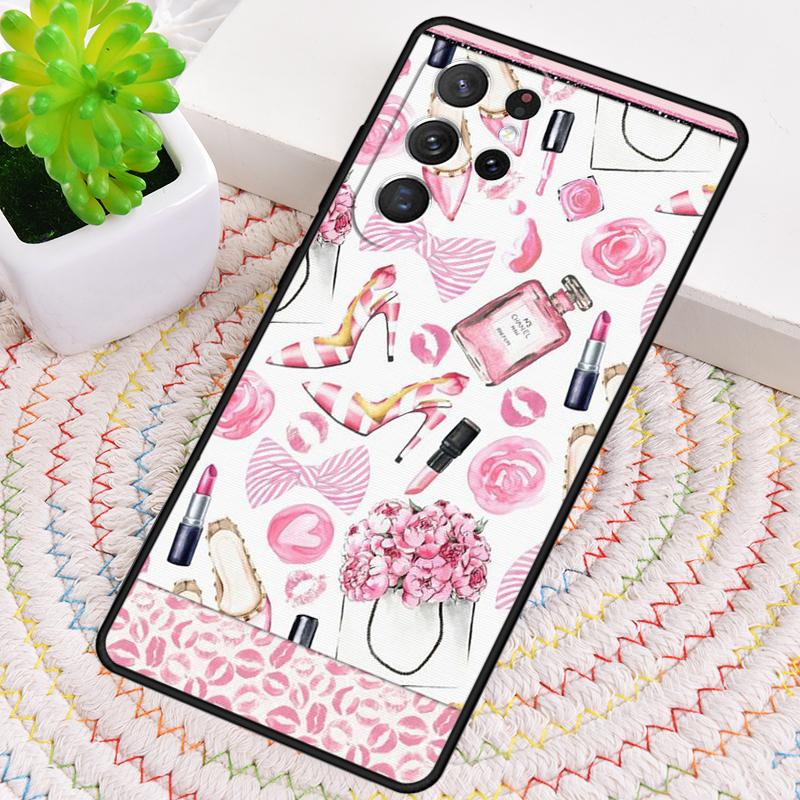 Princess Female Boss Coffee Phone Case For Samsung Galaxy Note 10 Pro S26 S25 S24 S23 S22 Ultra Plus S21 FE S20 Shockproof Cover