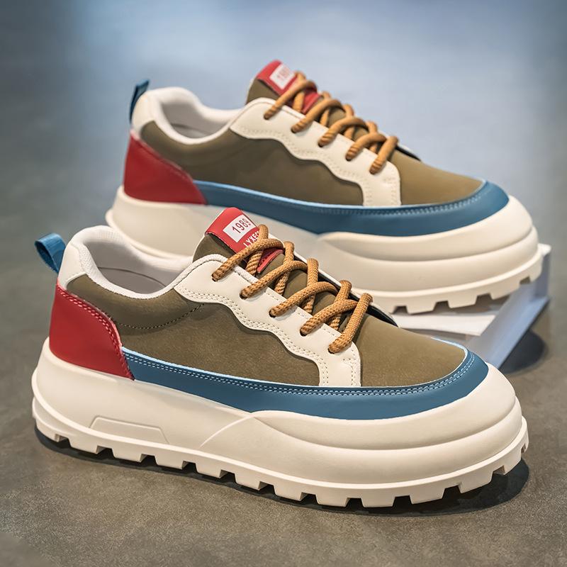 

Men s shoes 2025 autumn new trend soft sole comfortable sports board shoes popular men s light luxury fashion casual shoes 44 армия зеленый