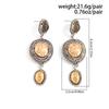 Vintage Metal Pendant Flower Earrings for Women Vacation Stages and Music Festivals Fashion Ethnic Daisy Drop Ear Jewelry Hot Sale Party Gift