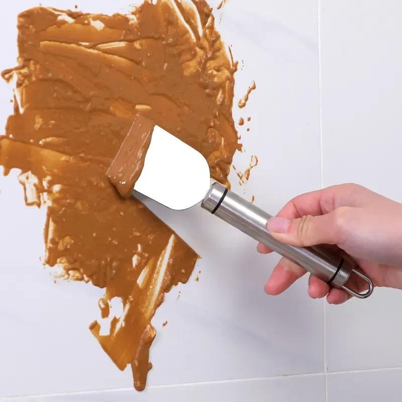 Stainless Steel Spatula Multi-Purpose Scraper Tile Flat Scraper Floor Glass Deglue Kitchen Refrigerator Cleaning Tools Spatula