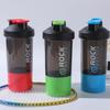 Double Layer Shaker Bottle with Powder Compartment for Smoothies, Water, and Protein