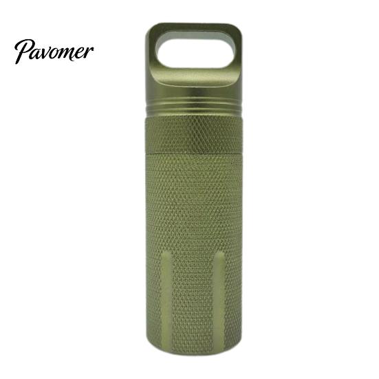 Portable Waterproof Pill Holder Bottle Aluminum Alloy Storage Jar Compact Sealed Size Container Case Emergency Tools
