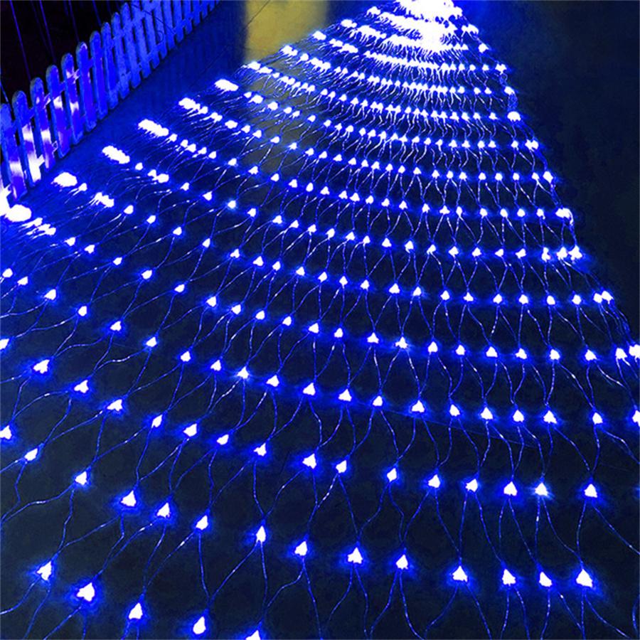 3x2M 10x1M 6x4M LED Net Lights Outdoor Mesh Lights 8 Modes Plug in Waterproof Christmas Net String Lights for Bushes Decor