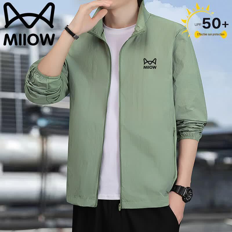 

MiiOW Men s Lightweight UV Protection Stand Collar Sun Jacket 2XL