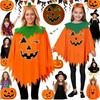 1 Pcs Halloween Party Adult Children Pumpkin Luminous Cloak for Halloween Day of The Dead Prank Horror Party Decoration Props