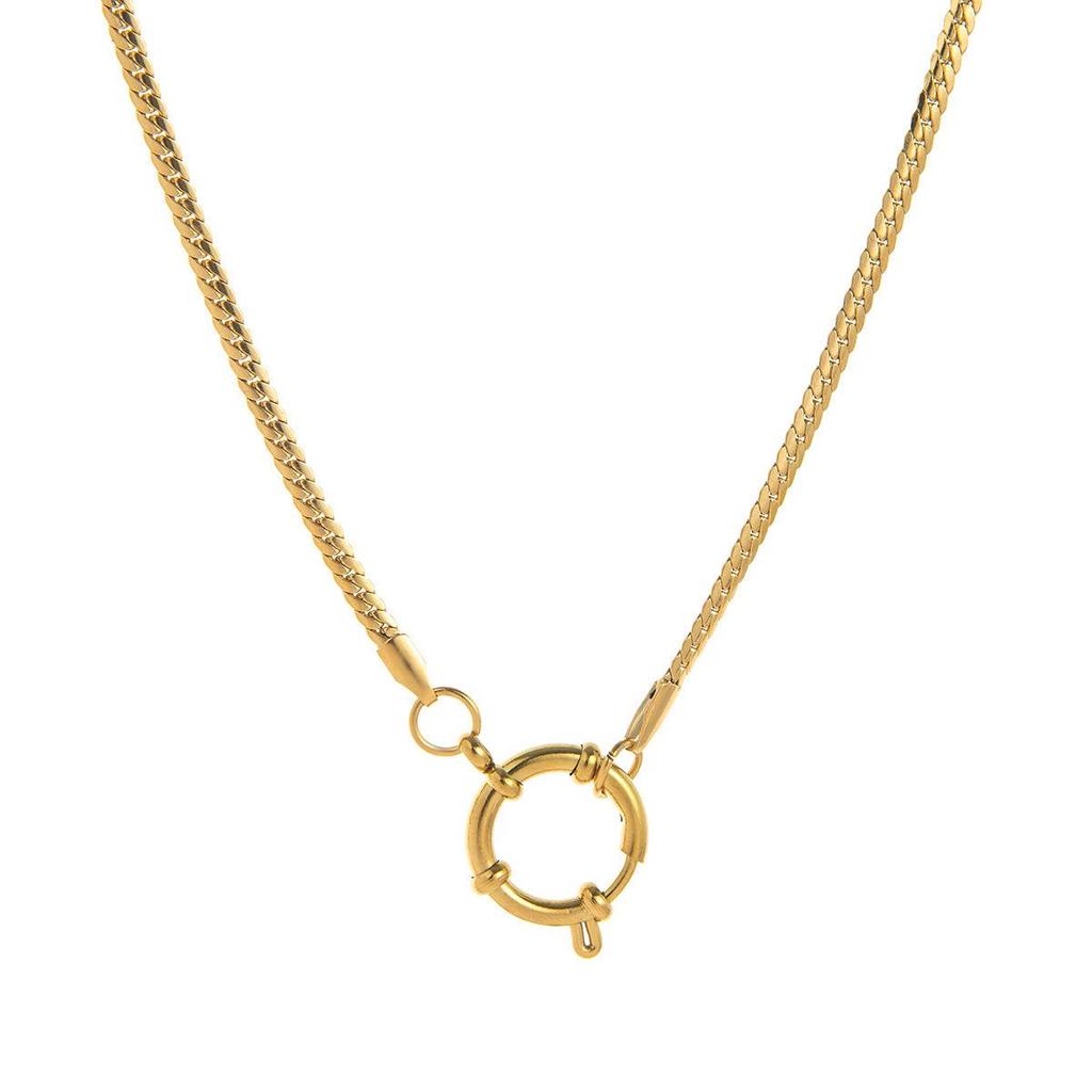 Collana in Acciaio Inossidabile con Ciondolo a Cuore, Nuvola, Fiore e Uccello in Zircone Colorato