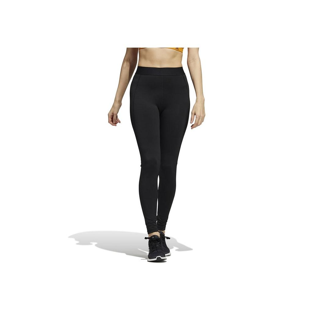 Adidas High Waist Solid Color Fitness Leggings Women Bottoms Black GR8040