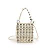 Chain Small Pearl Square Bag Slanted Hanging Single Shoulder Handbag Casual