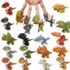 Non-Toxic Jurassic Finger Dinosaur Triceratops Tyrannosaurus Model Toys For Kids Creative Finger Biting Dinosaurs Interactive Toy Children Gift