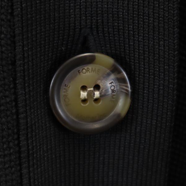 FORME Long Sleeve V-neck Knit Cardigan Black Women Used