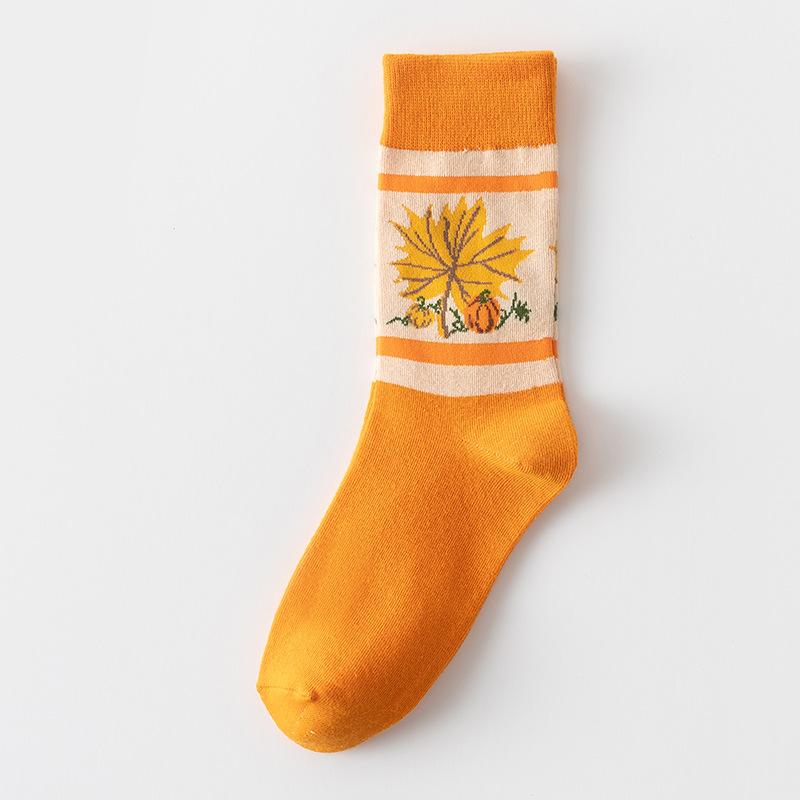 Ladies Spring and Autumn Street Fashion In The Tube Cotton Socks