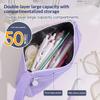 Corduroy Pencil Case Multifunctional Large Capacity Stationery Pen Case Solid Color Stationery Box Stationery For School Use