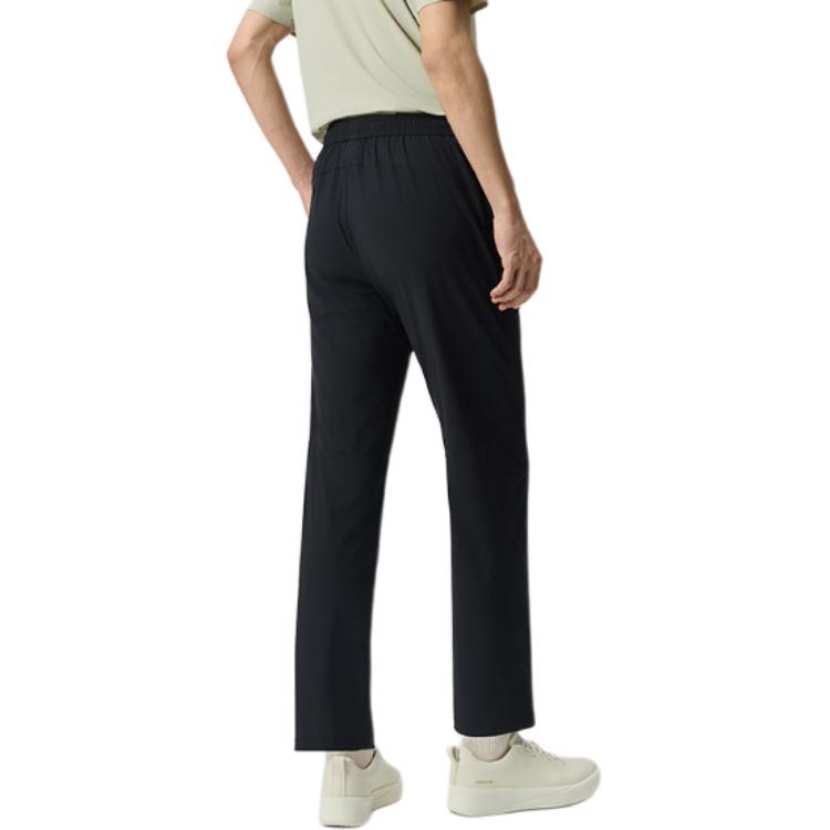 SAUCONY Urban Lifestyle Woven Tapered Lace-Up Mid-Rise Casual Pants Men Bottoms SR2260WP06L-BK001