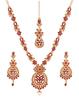 Touchstone Women's Indian Jewelry Set, Maang Tikka Wedding Guest Gold Necklace, Bollywood Jewelry Set, Pageant Elegant Prom Bride Accessory, Western