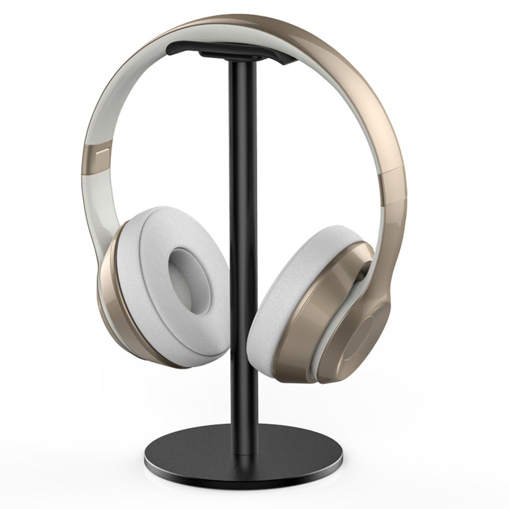 Black Premium Headset Stand Durable And Exquisite Craft Universal Holder For All Headsets Office