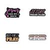 Alphabet Pins Artistic With Engaging Phrase Designs And Trendy Colors For Fashion Lovers