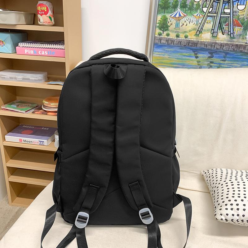 Print Backpack Middle School Student Schoolbag Large Capacity Backpack with Coin Purse