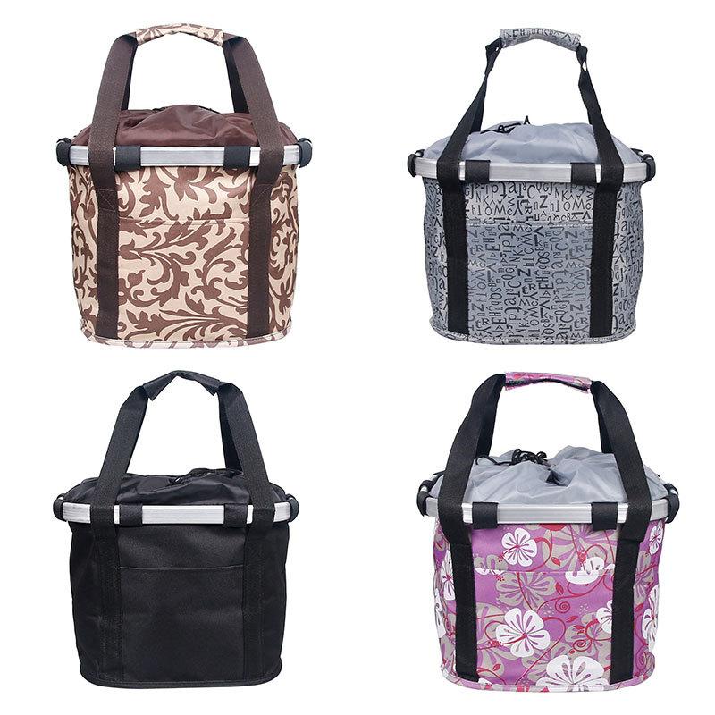Foldable Bike Front Tube Bag Waterproof Bicycle Handlebar Basket Pack Cycling Front Frame Bike Accessories Bike Baskets,1PCS
