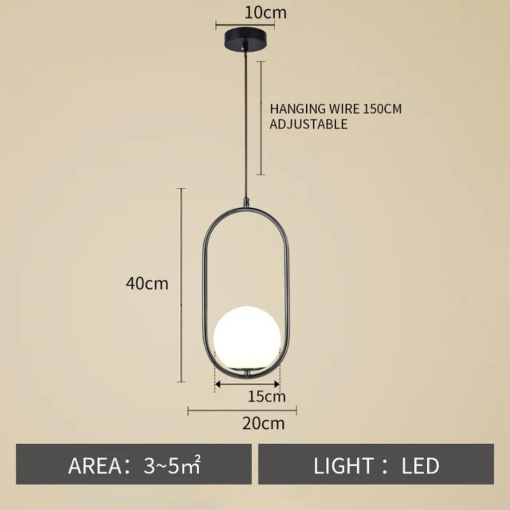 New  a Stunning Focal Point with This Chic and Contemporary LED Glass Ball Chandelier Pendant Light. Crafted from High-quality M