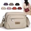 Women's Crossbody Bag Large Capacity Small Square Bag Multi-Compartment Commuter Shoulder Bag