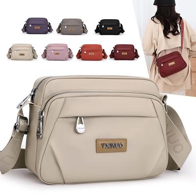 Γυναικεία Τσάντα Crossbody Μεγάλης Χωρητικότητας Μικρή Τετράγωνη Τσάντα Πολλαπλών Θηκών Τσάντα Ώμου για Καθημερινή Χρήση