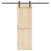 VidaXL Sliding Door Hardware Kit 213.5 Cm Black Steel, Sliding Door Hardware, Door Roller 4009715